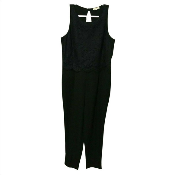 LOFT Lace Overlay Jumpsuit - Picture 6 of 8
